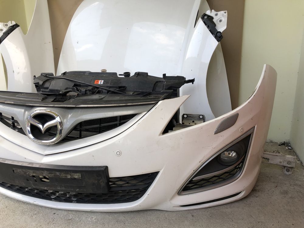 Przód Mazda 6 II GH Lift zderzak maska xenon
