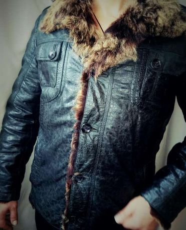 Продам натуральную кожаную куртку-дублёнку, на натуральном меху