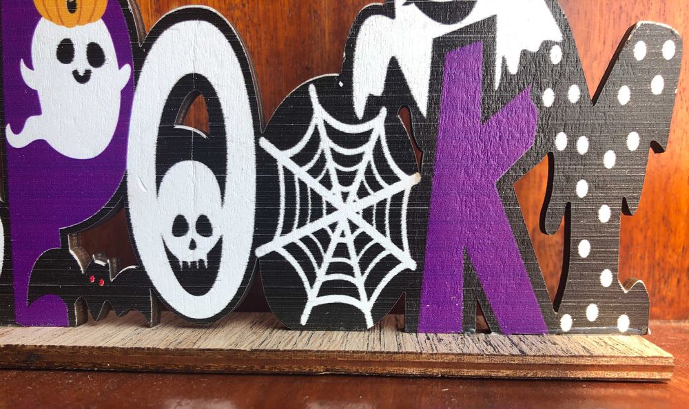 Placa nova de Halloween