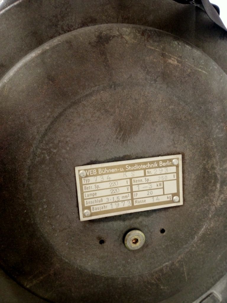 Lampa loft sceniczna lata 70te