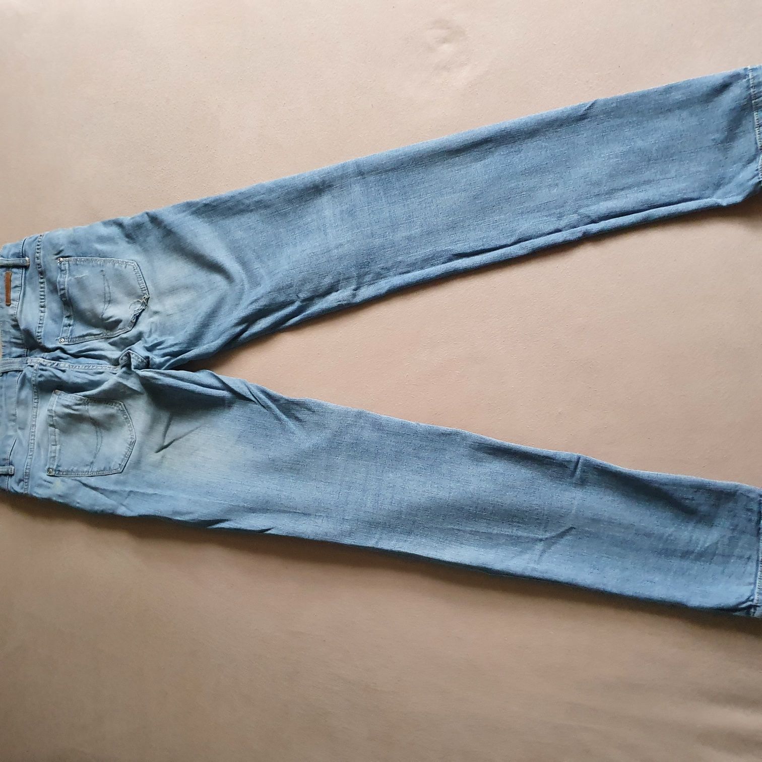 Paczka 2 pary spodni damskich 30 Pull&Bear jeans denim rurki dziury