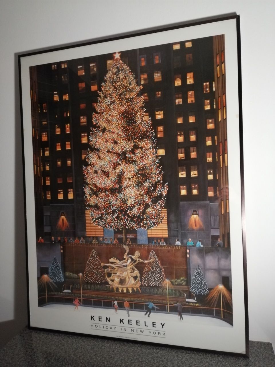 Plakat oryginalny Ken Keeley Rockefeller Center Tree