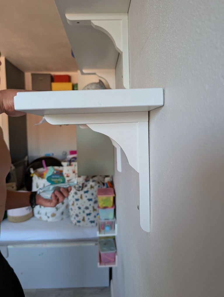 Półka ścienna biała Ikea używana
