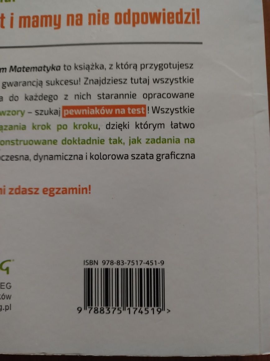 Repetytorium z matematyki, egzamin ósmoklasisty