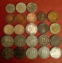Zestaw 23 starych monet pfennig