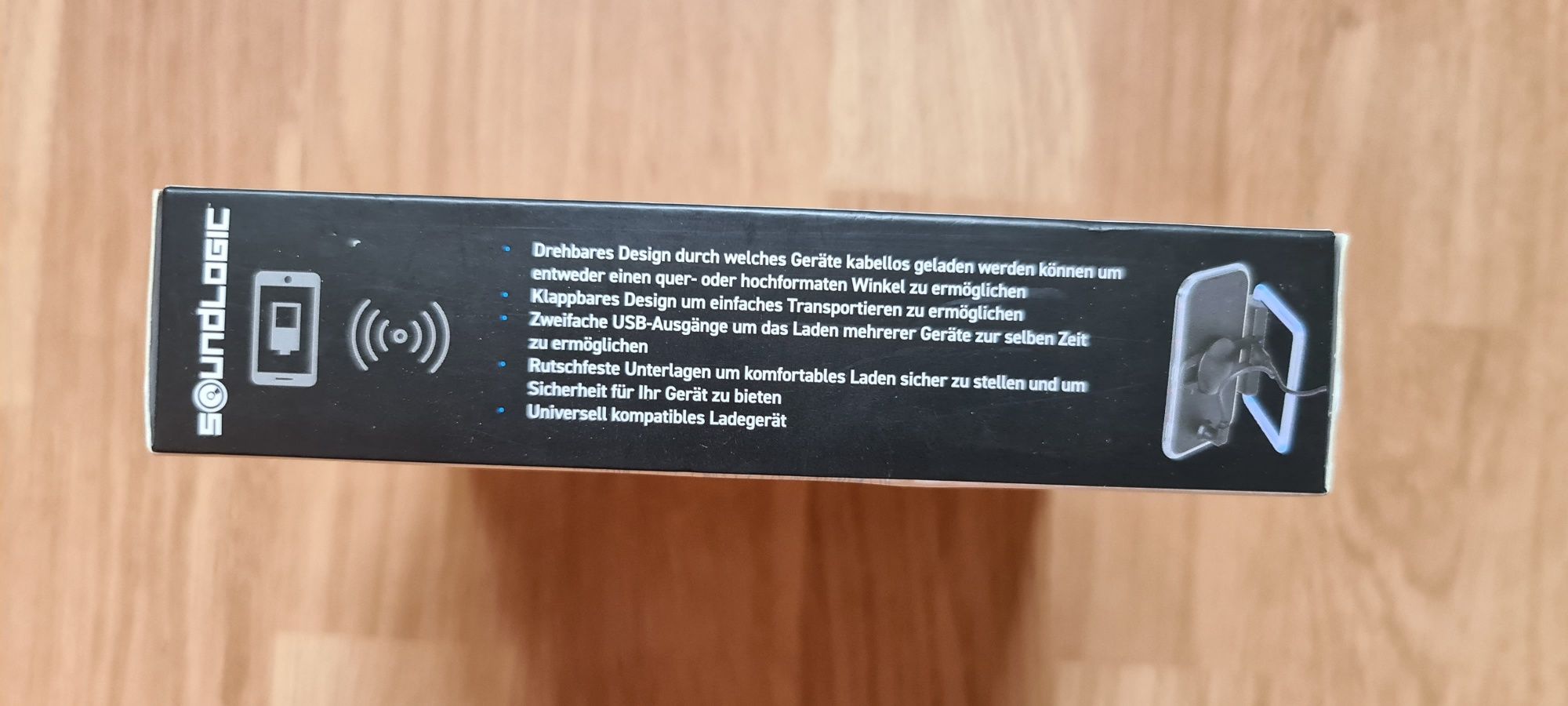 Ładowarka indukcyjna Soundlogic do telefonu, Nowa