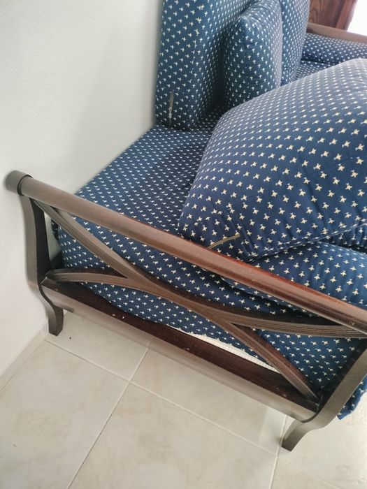 Divan ou sofá azul