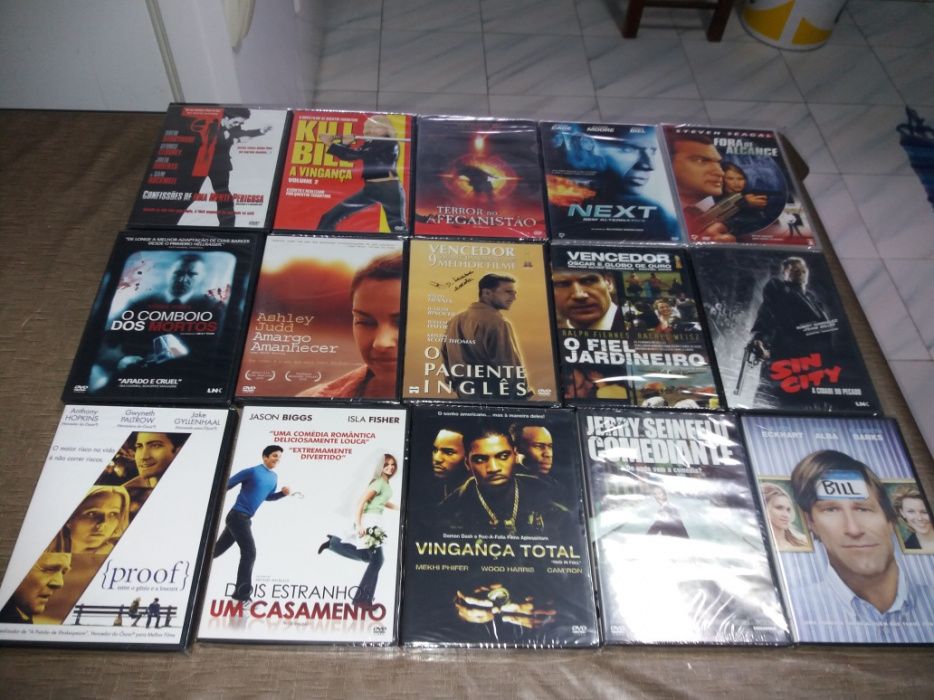 15 DVD Originais ainda dentro do Plástico
