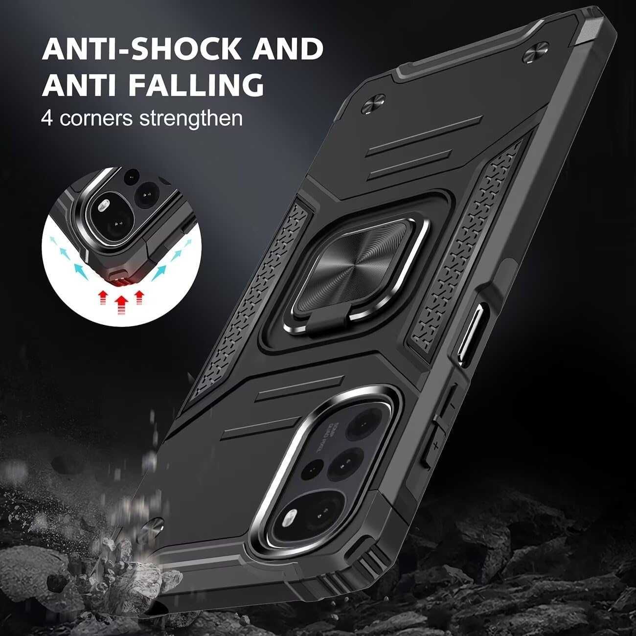 Nakładka Etui Pancerne do Motorola Moto G22 4G + Szkło Hartowane