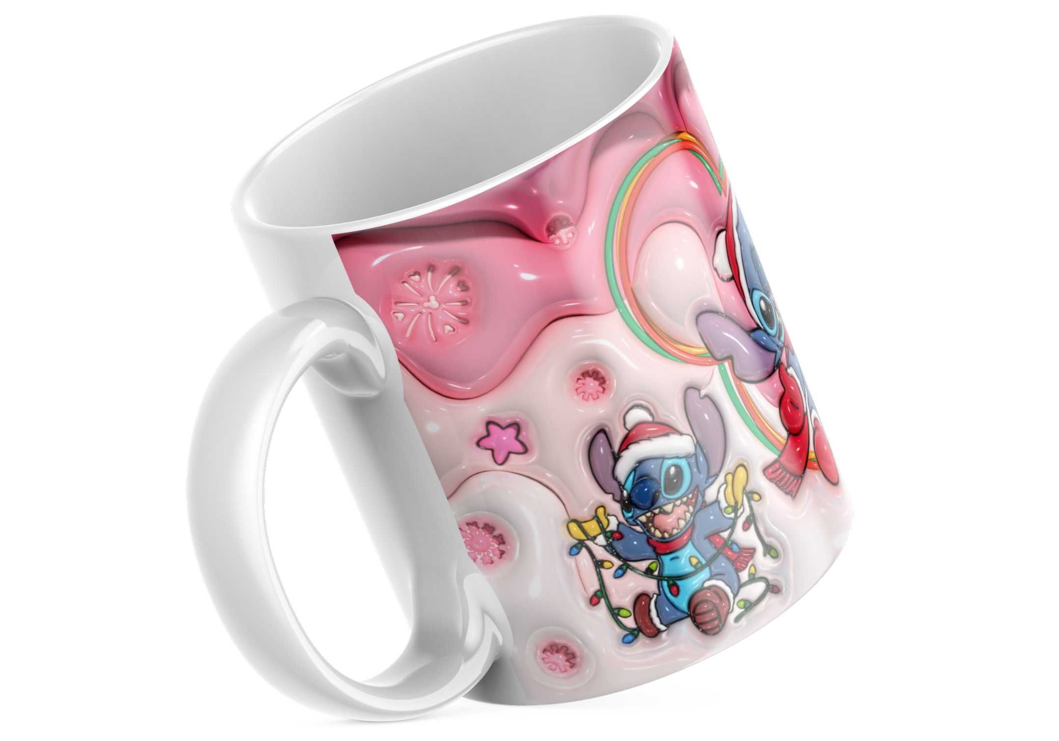 Świąteczny Kubek 3D Disney, Stitch - Idealny Na Prezent - HIT