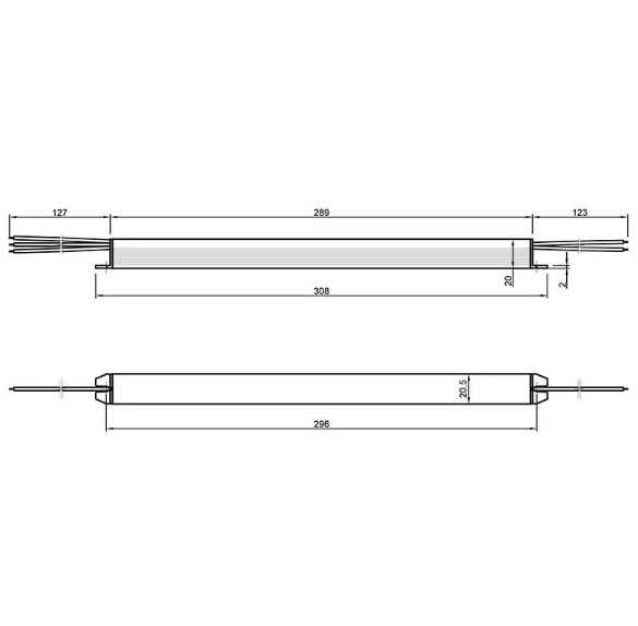 Блок живлення Lumine SLIM (110181) для LED, метал. корпус