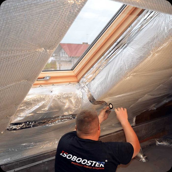 Izolacja do poddaszy ISOBOOSTER T2 nie wełna - rolka 15 m kw.