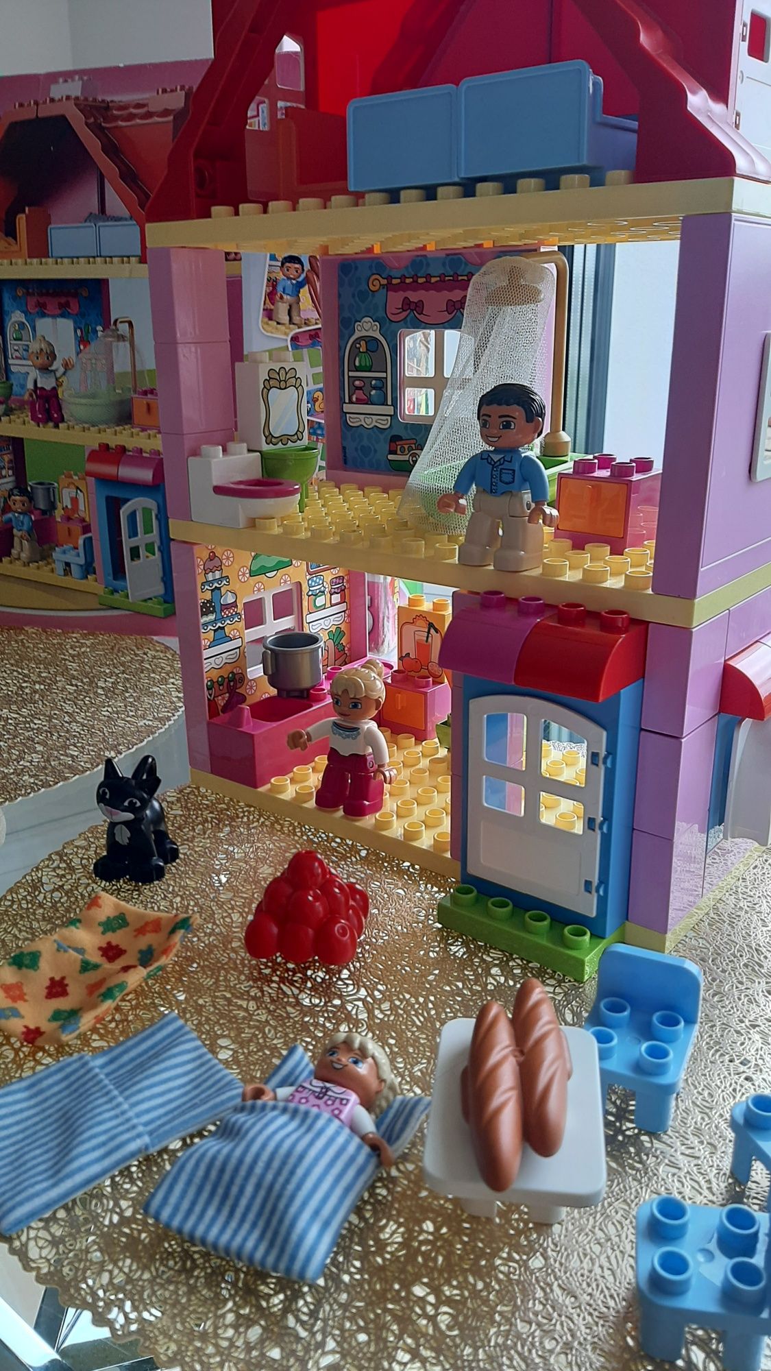 100% kompletny +gratis domek dom 10505 karton lego duplo
