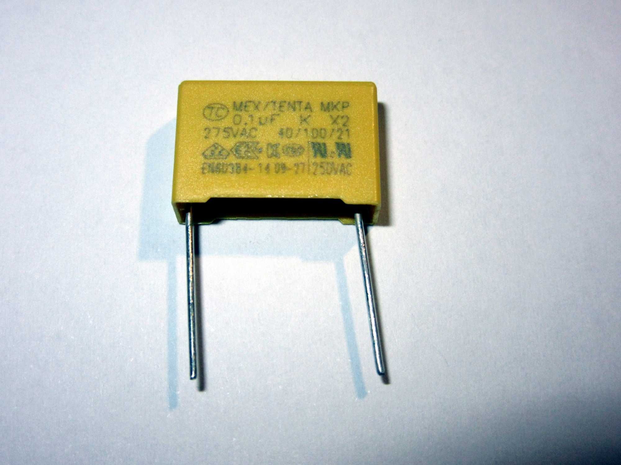 Condensador 0.1uf 275VAC  X2  filme de polipropileno  ***NOVO***