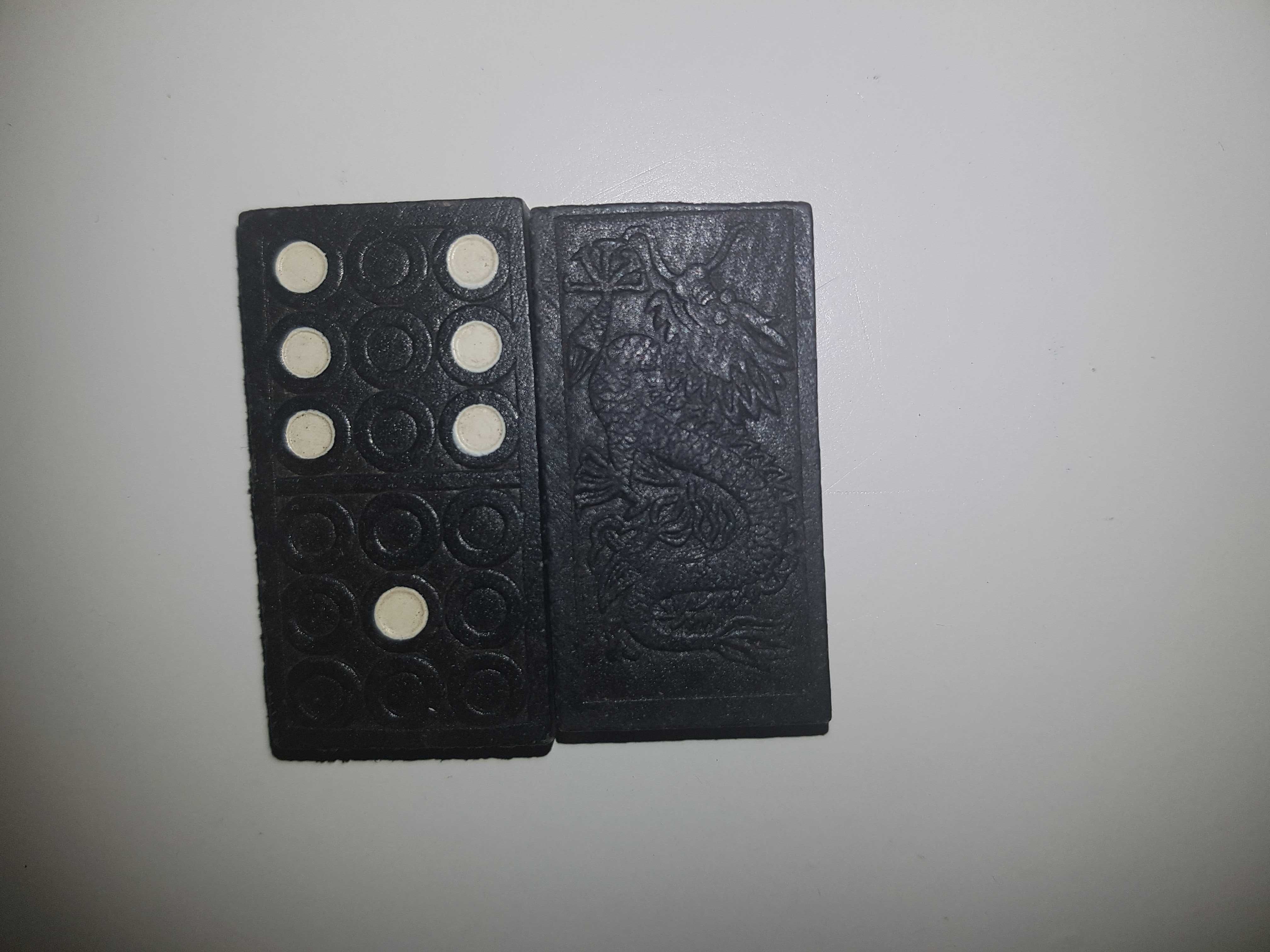 Gra Domino drewniane etui i klocki piekne wydanie