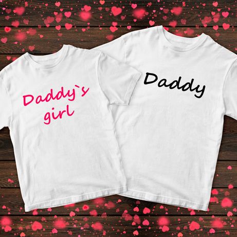 Парні футболки для Тата і дочки(сина) Можемо зробити будь-який принт