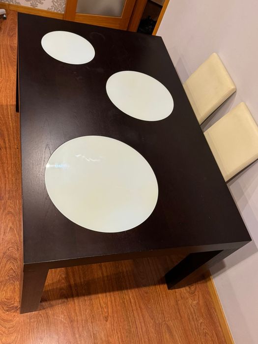 MESA JANTAR WENGUE Maciça 160x100x78