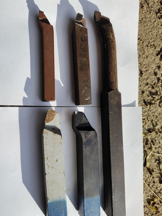 Noże tokarskie - 5 sztuk