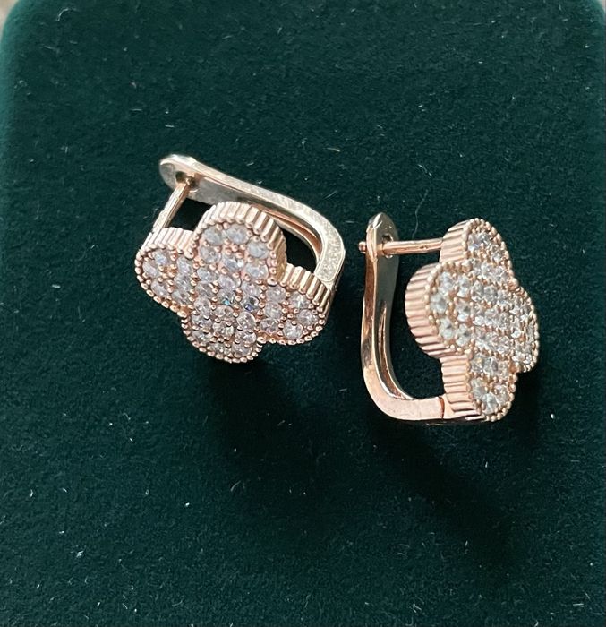 Серьги Клевер новые