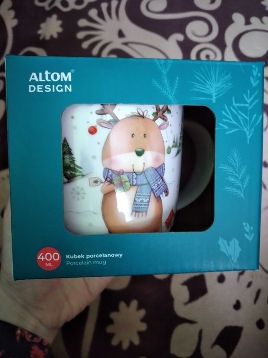 Kubek porcelanowy renifer