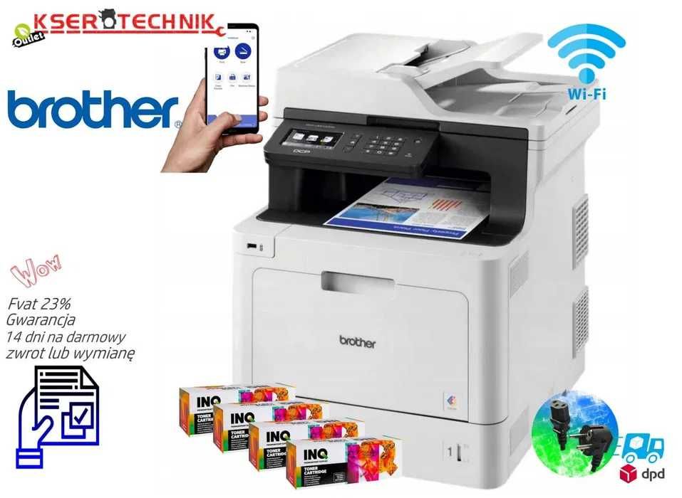 Drukarka laserowa 3w1 Brother DCP L8410 CDW / Wi-Fi / LAN / Duplex