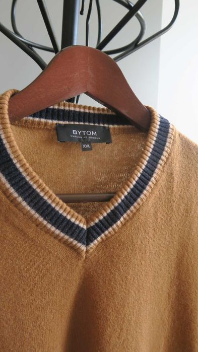 Bytom ciepły sweter męski XXL wełna 80%