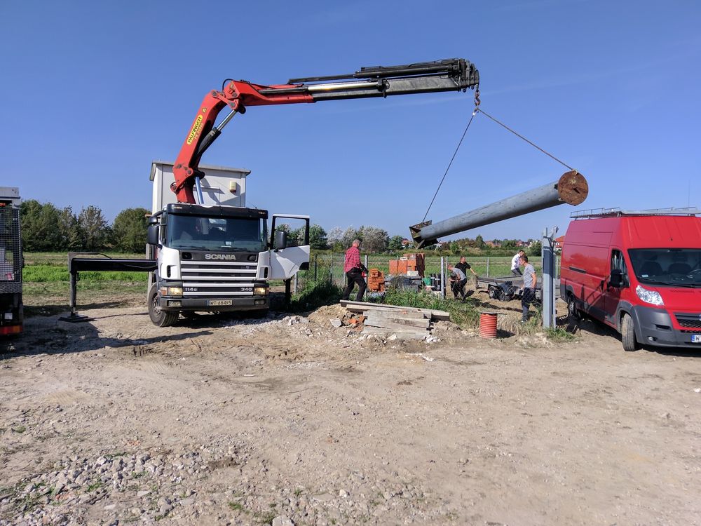 Usługi dźwigowe, transport HDS Jaskółka