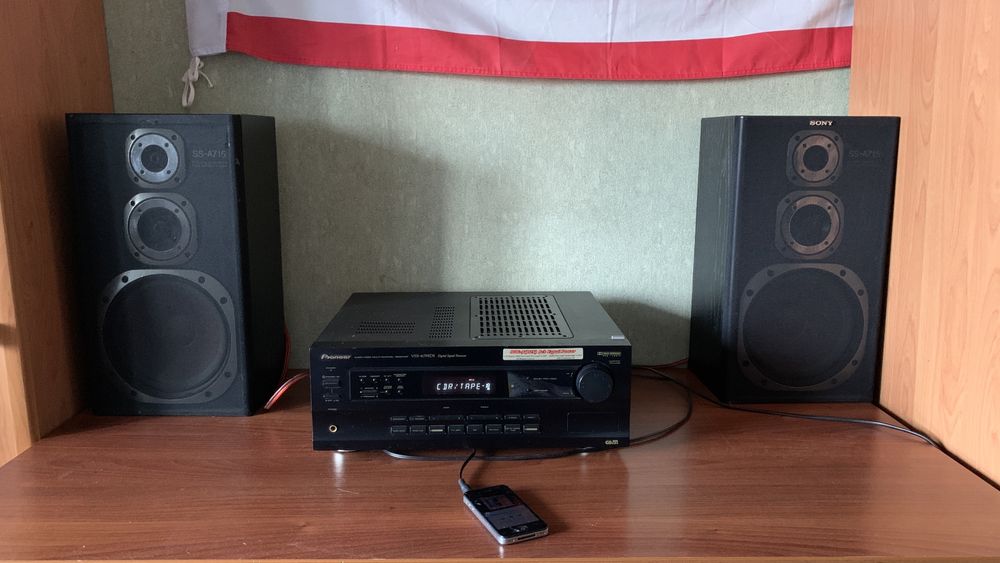 Колонки SONY SS-A715 100w + Ресивер Pioneer VSX-409RDS (комплектом)