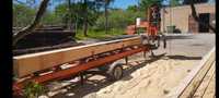 Trak Tartak Mobilny  przecieranie drewna