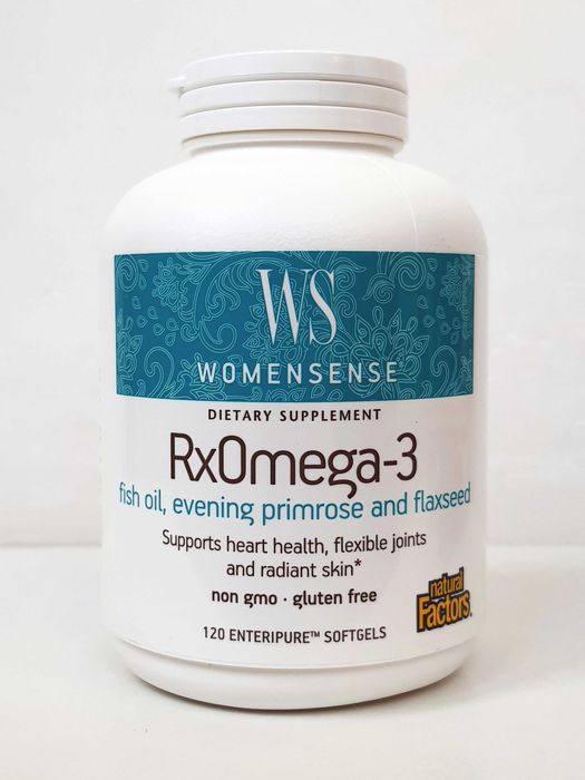 Комплекс омега Natural Factors WomenSense RxOmega-3, 120 капсул