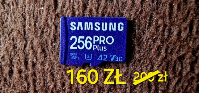 Karta microSD 256gb SAMSUNG PRO Plus NOWA