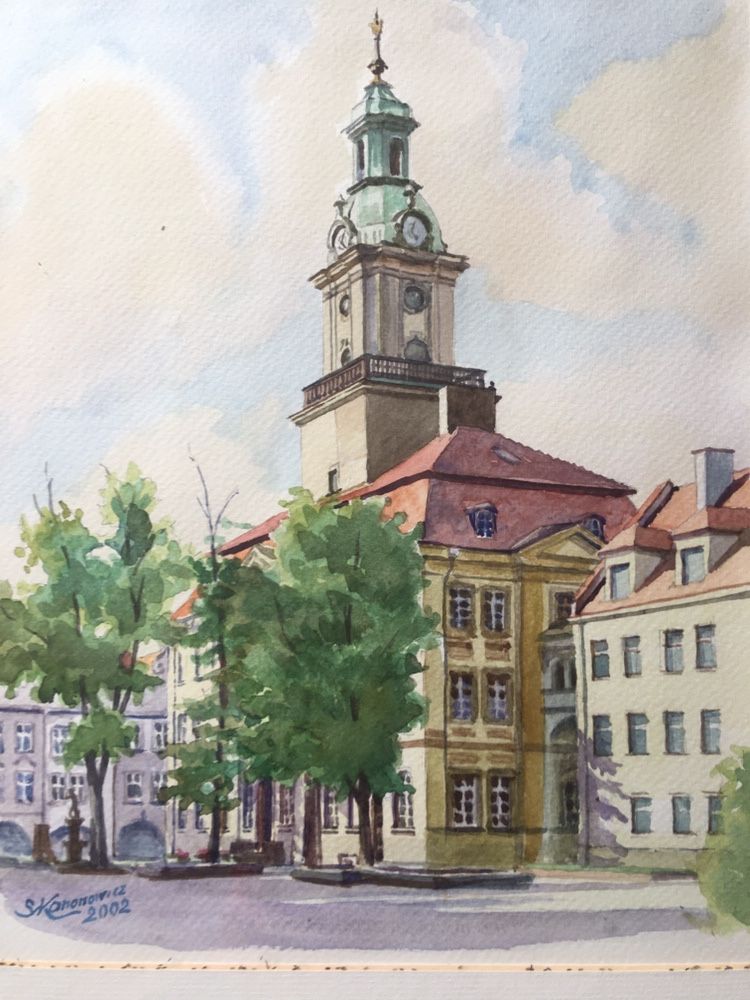 Akwarela Ratusz