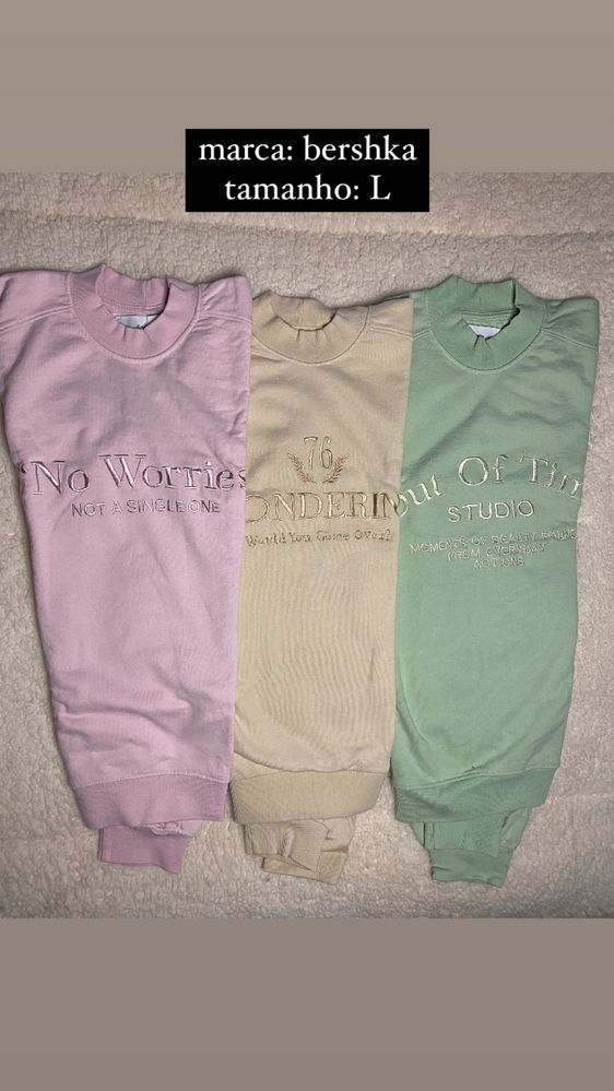 Sweats praticamente novas