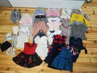 Mega paka, zestaw ubrań, ubranka dla dziewczynki 86