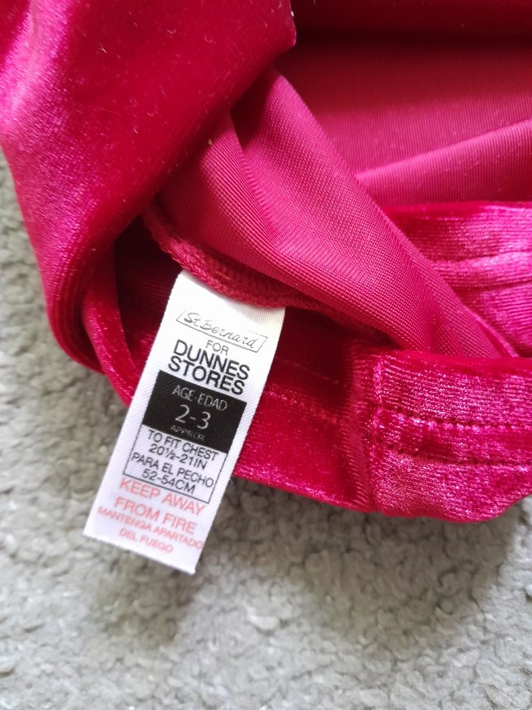 Sukienka bordowa na Boże Narodzenie sesję świąteczną 92-98 cm