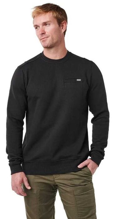 Чоловічий чорний світшот на флісі 5.11 Tactical Engage Fleece Crew