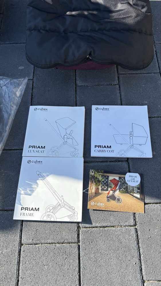 Коляска Cybex Priam 2в1 шасі, люлька, прогулянковий блок та аксесуари