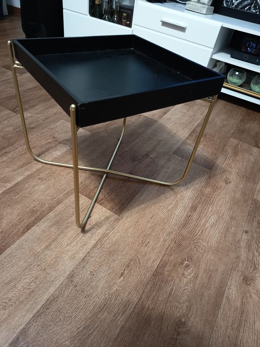 Stolik kawowy złoto czarny