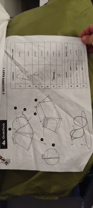 Tenda de campismo igual a nova