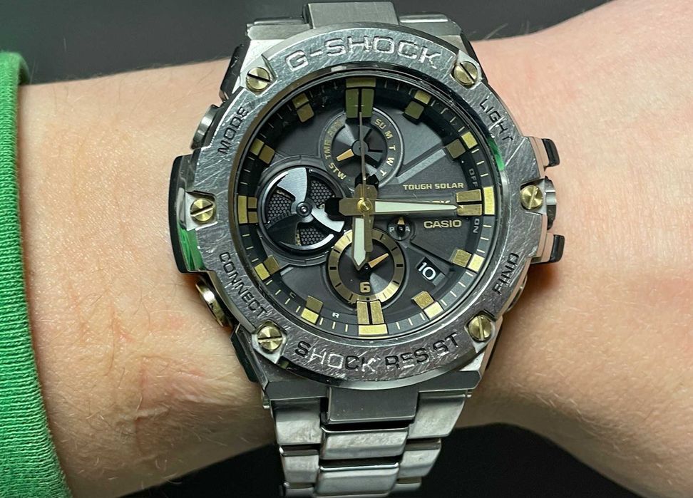 Zegarek Casio G-SHOCK GST-B100D G-Steel Solar Bluetooth