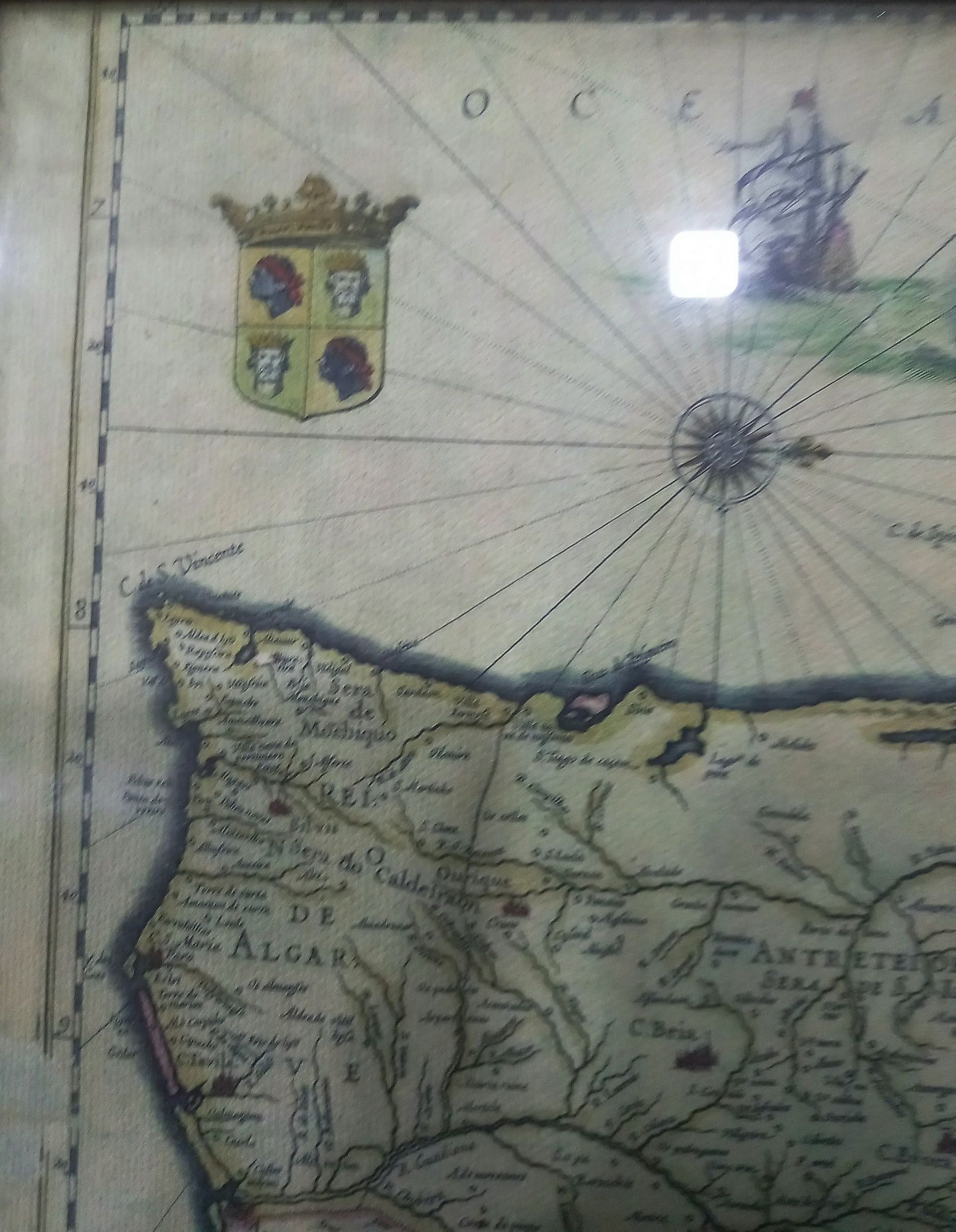 Mapa antigo de Portugal-J. JANSSONIUS / F. ÁLVARO SECO