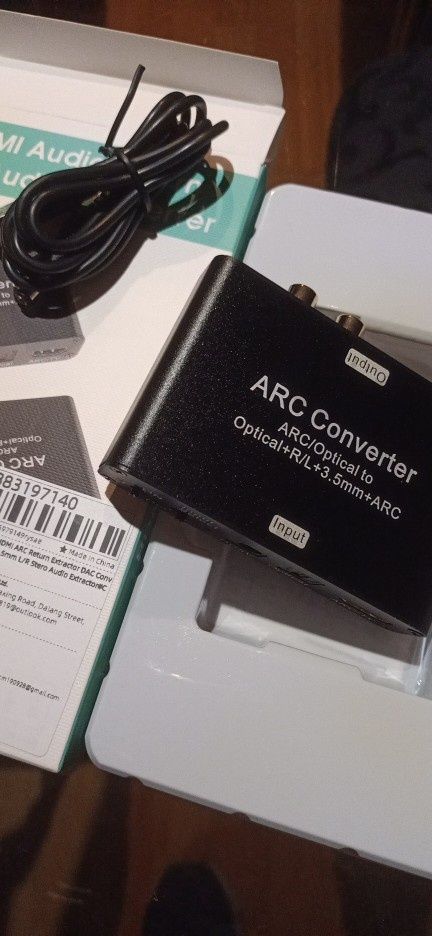 Аудио экстрактор, Конвертер  AY133 ARC/SPDIF+RCA+AUX, 192 кГц, 24 bit