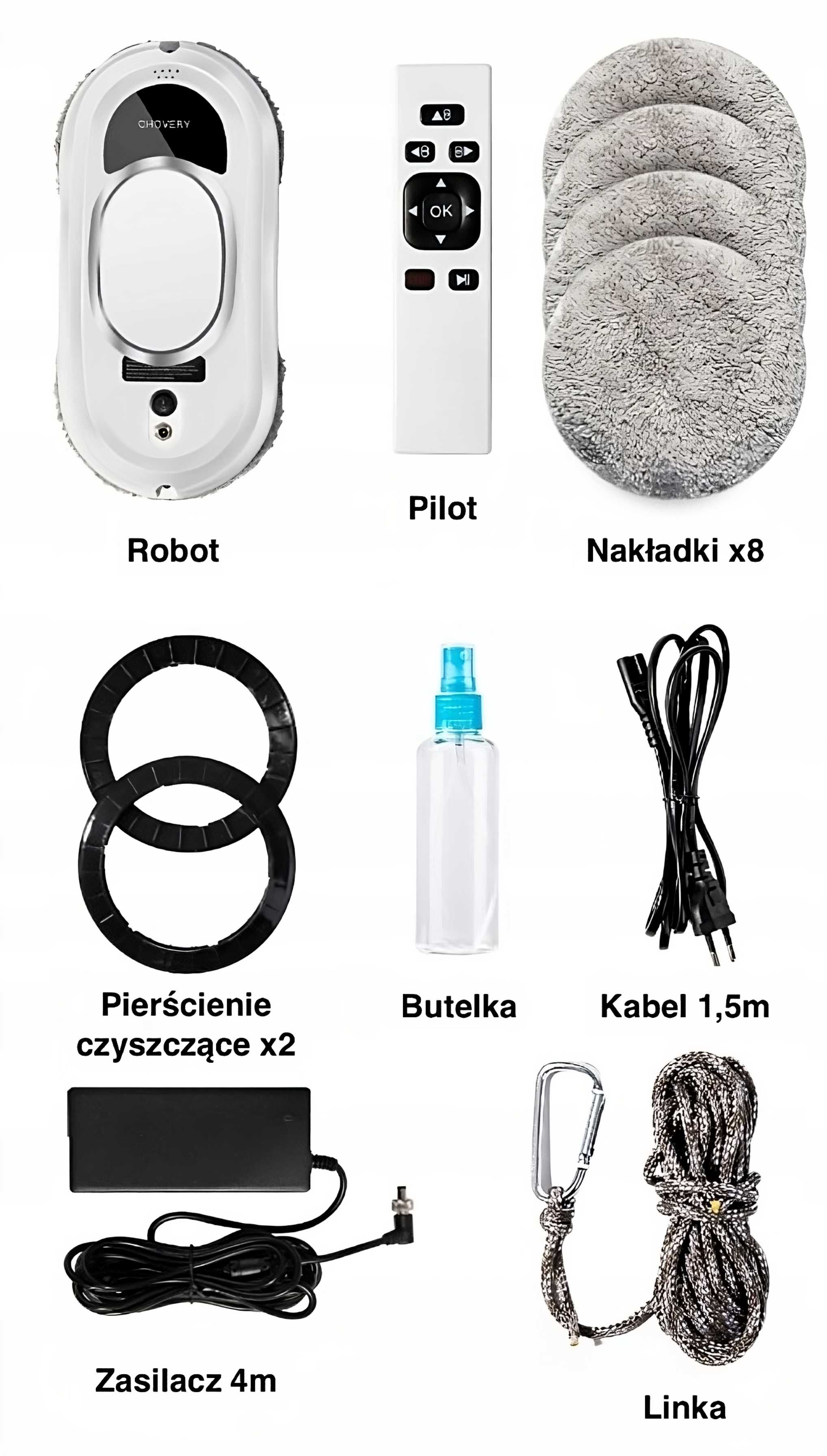 ZESTAW Automatyczna Myjka Okienna Robot Myjący