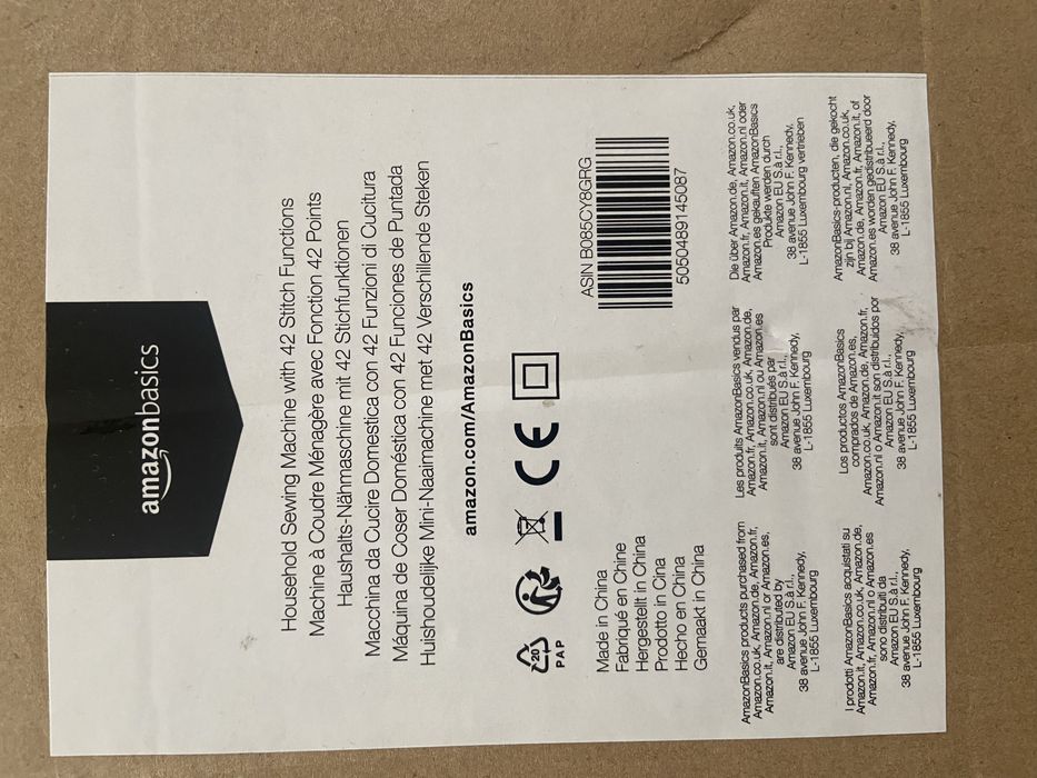 Domowa maszyna do szycia Amazon Basics