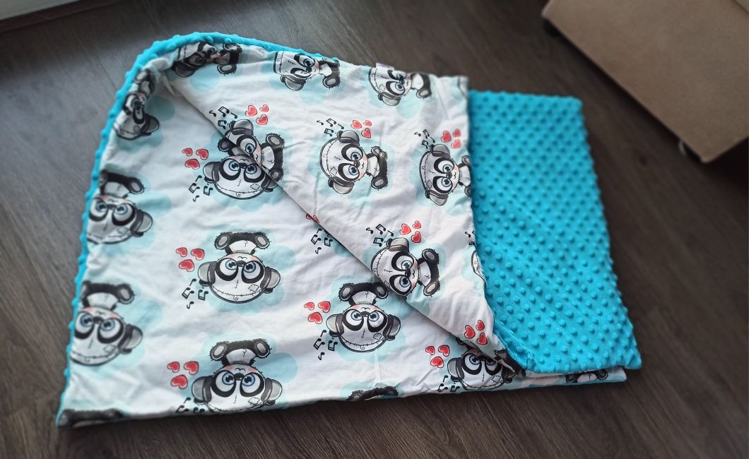 Komplet poduszki i kołdra minky + bawełna