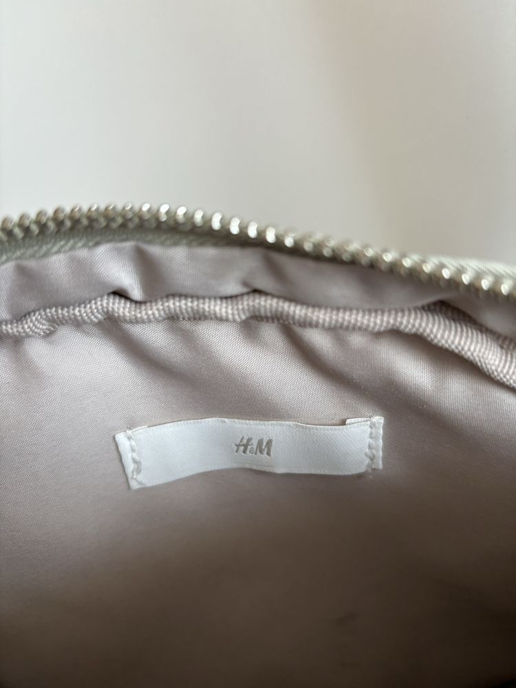 H&M Torebka miętowa na ramię camera bag z szerokim paskiem