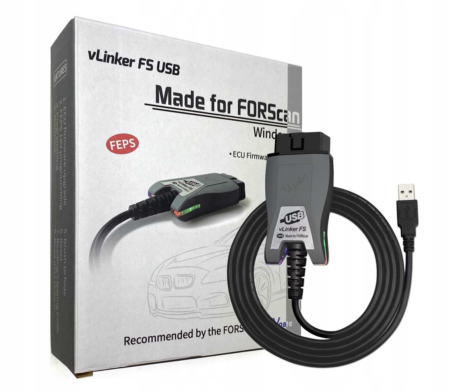 Диагностический сканер Vgate vLinker FS Forscan.OBD2 Ford, Mazda.