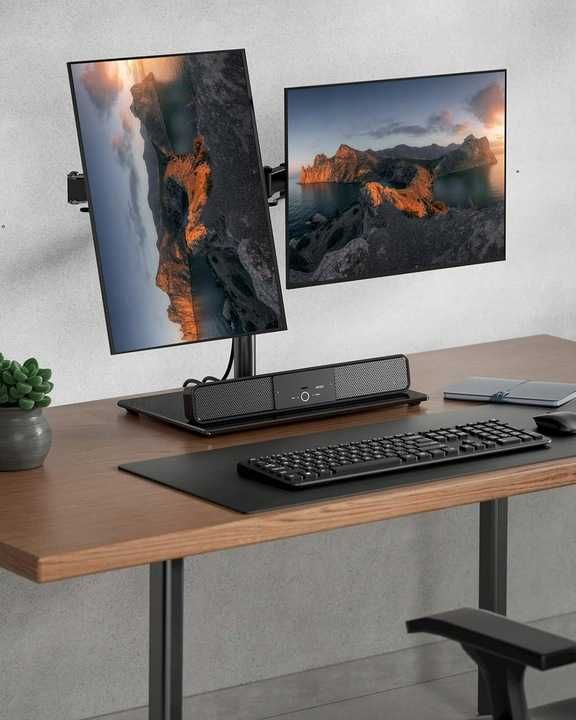 Stojak na dwa monitory ErGear EGCM3, 13-32 cale