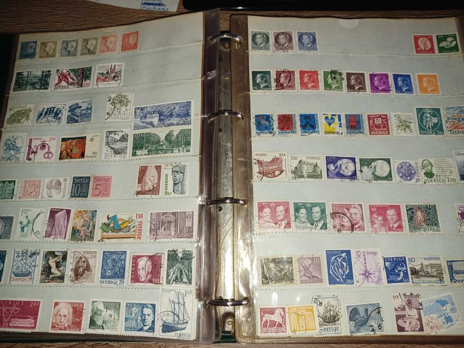 coleção de selos antigos