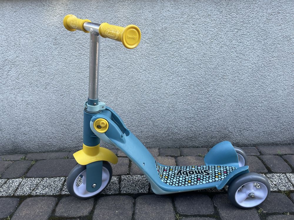 SMOBY Rowerek 2w1 Hulajnoga Trójkołowa Jeździkk